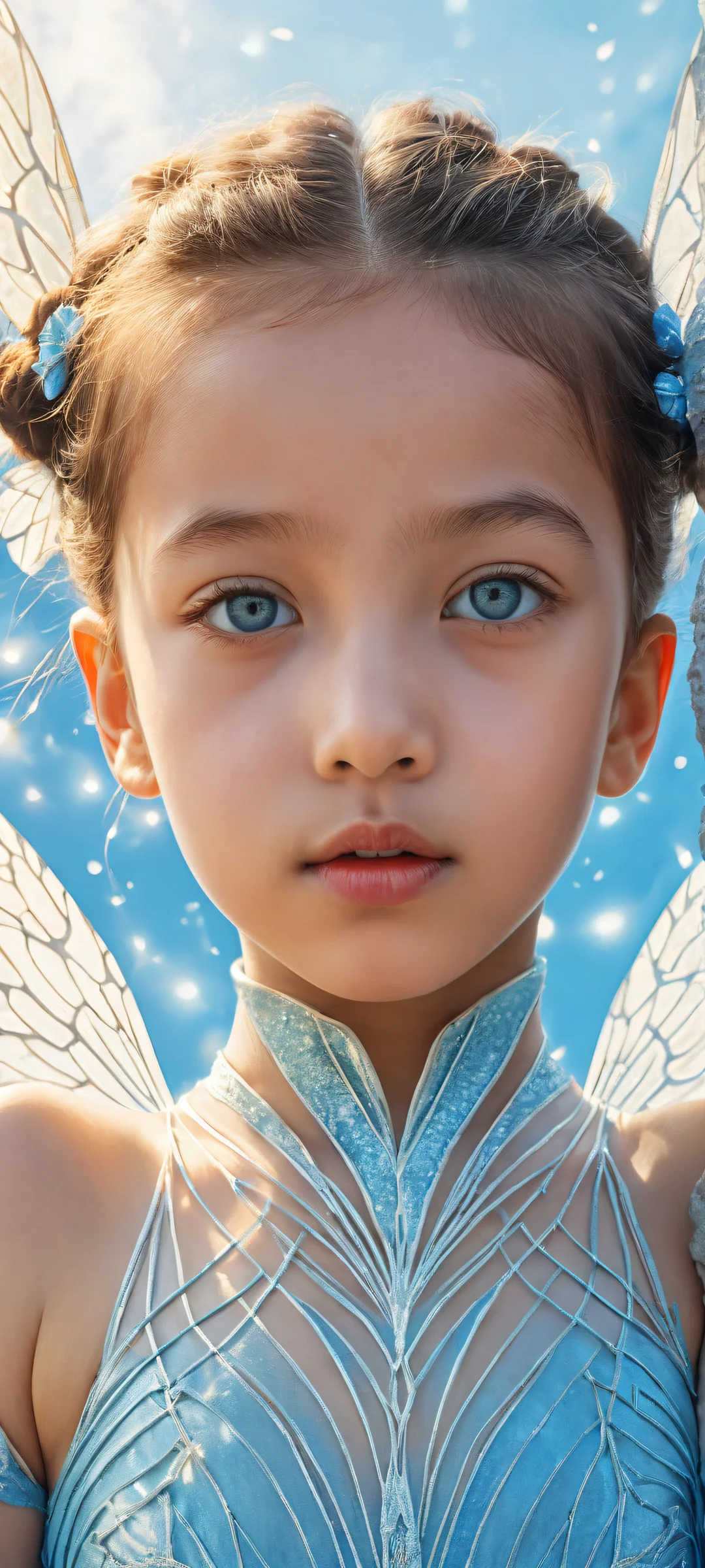 A whimsical boy wonder on a beautifully textured background, perfeito para telas iniciais de iPhone/Android.