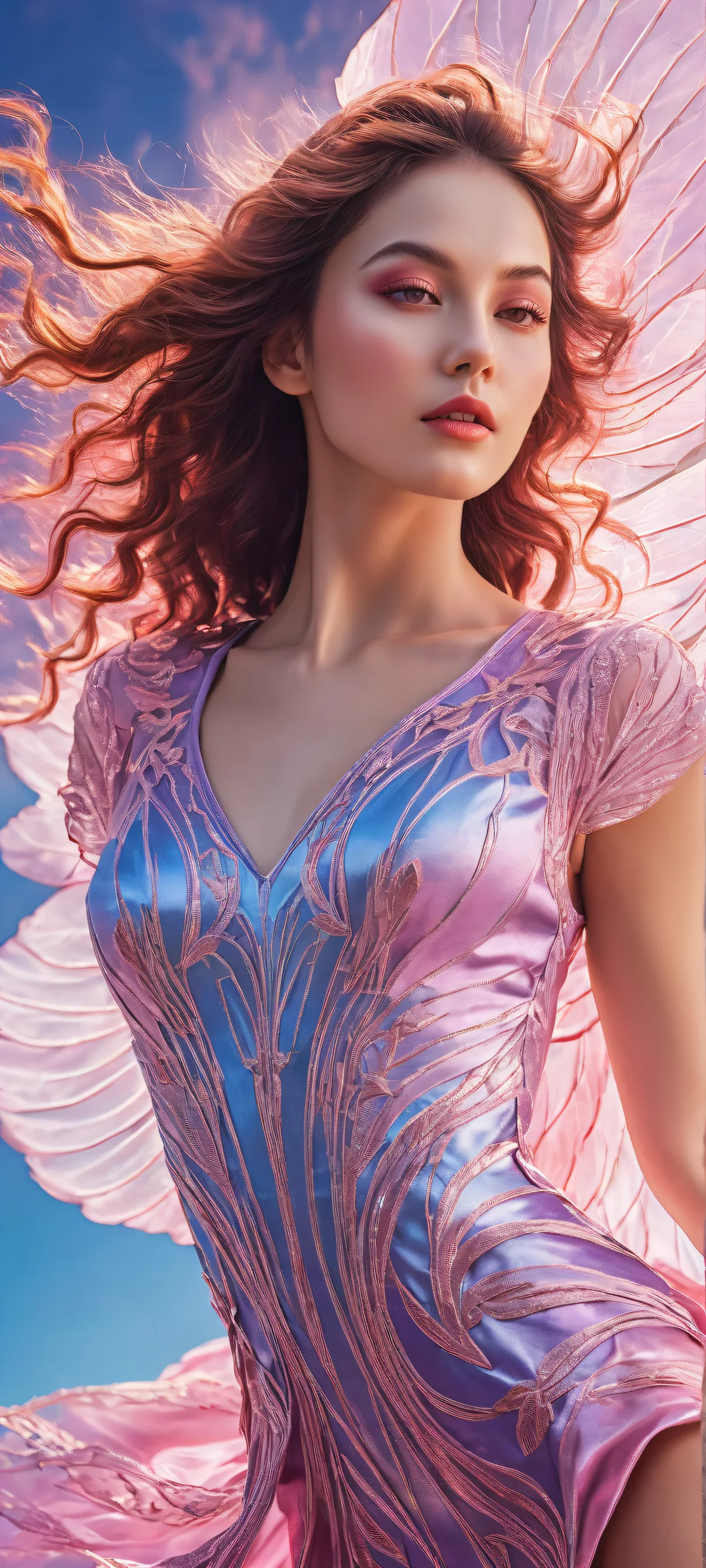 A breathtaking portrait of The girls, perfectly optimized for iPhone/Android home screens. Features intricate micro-details and ethereal lighting, showcasing stunning visual impact.