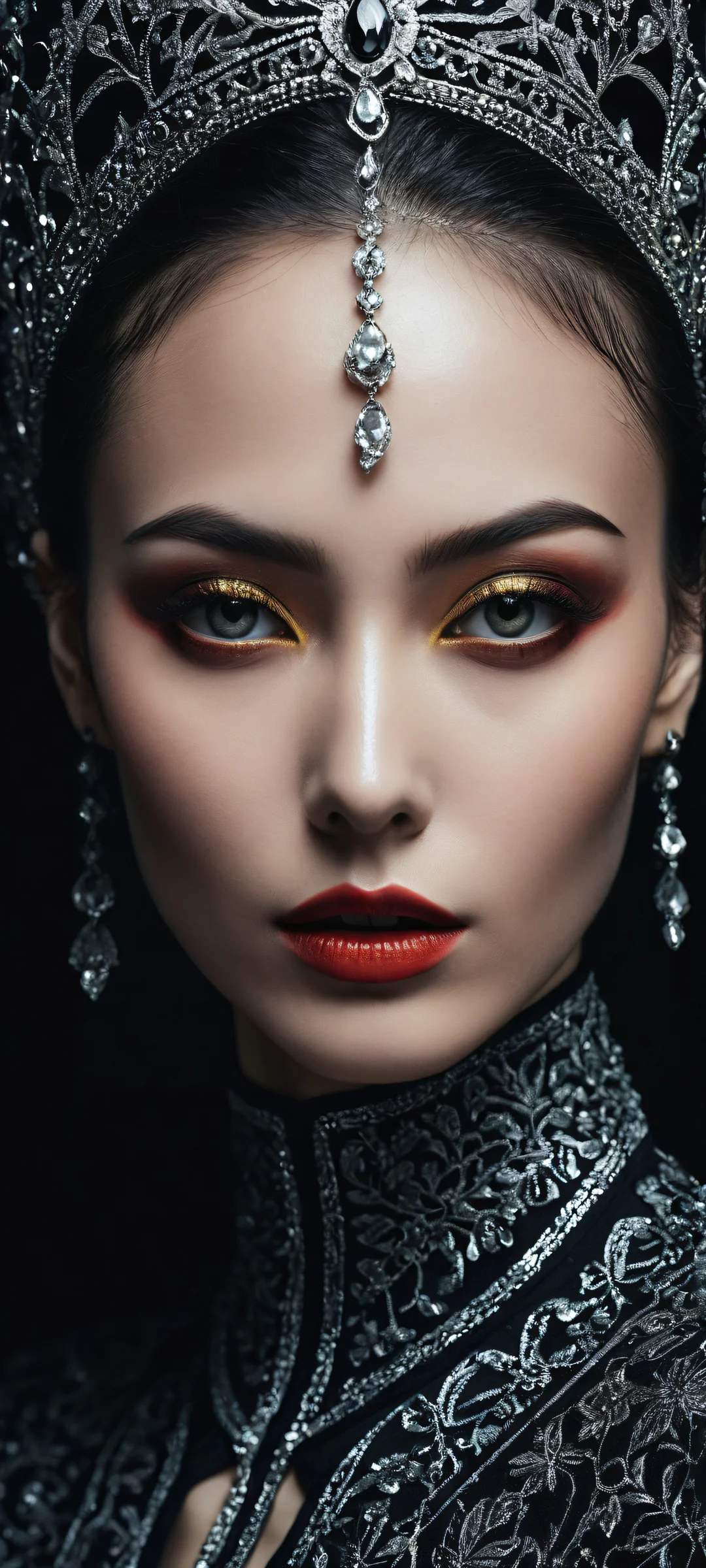 Ethereal artwork featuring intricate micro-details on iPhone/Android