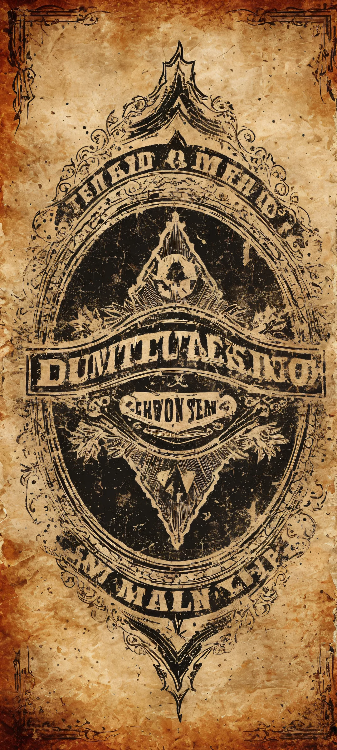 iPhone/Android users, get ready to be transported to the Wild West with this stunning portrait of a distressed vintage poster. Perfectly optimized for your home screen!