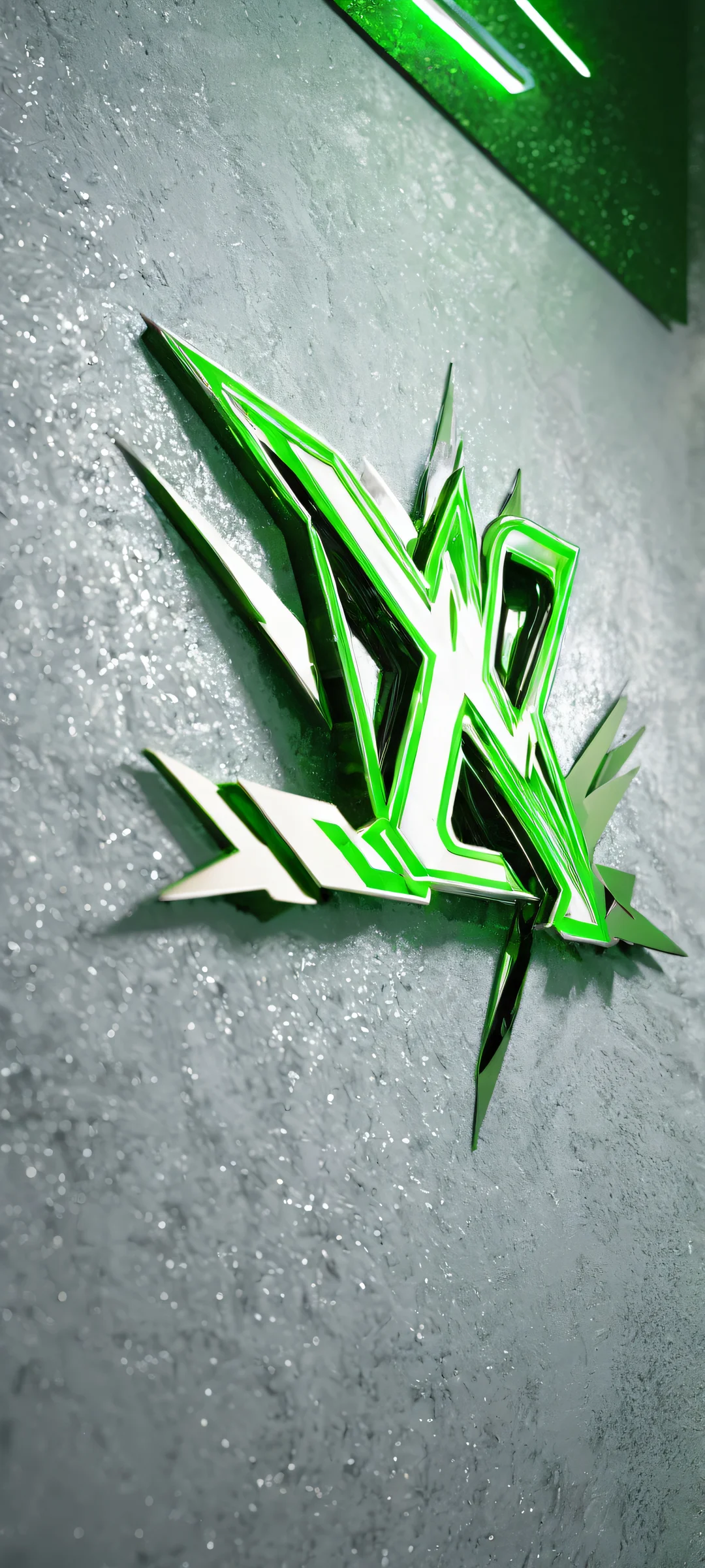 A stunning portrait of the All Elite Wrestling logo on a clean and empty background, perfekt optimiert für iPhone/Android-Startbildschirme.