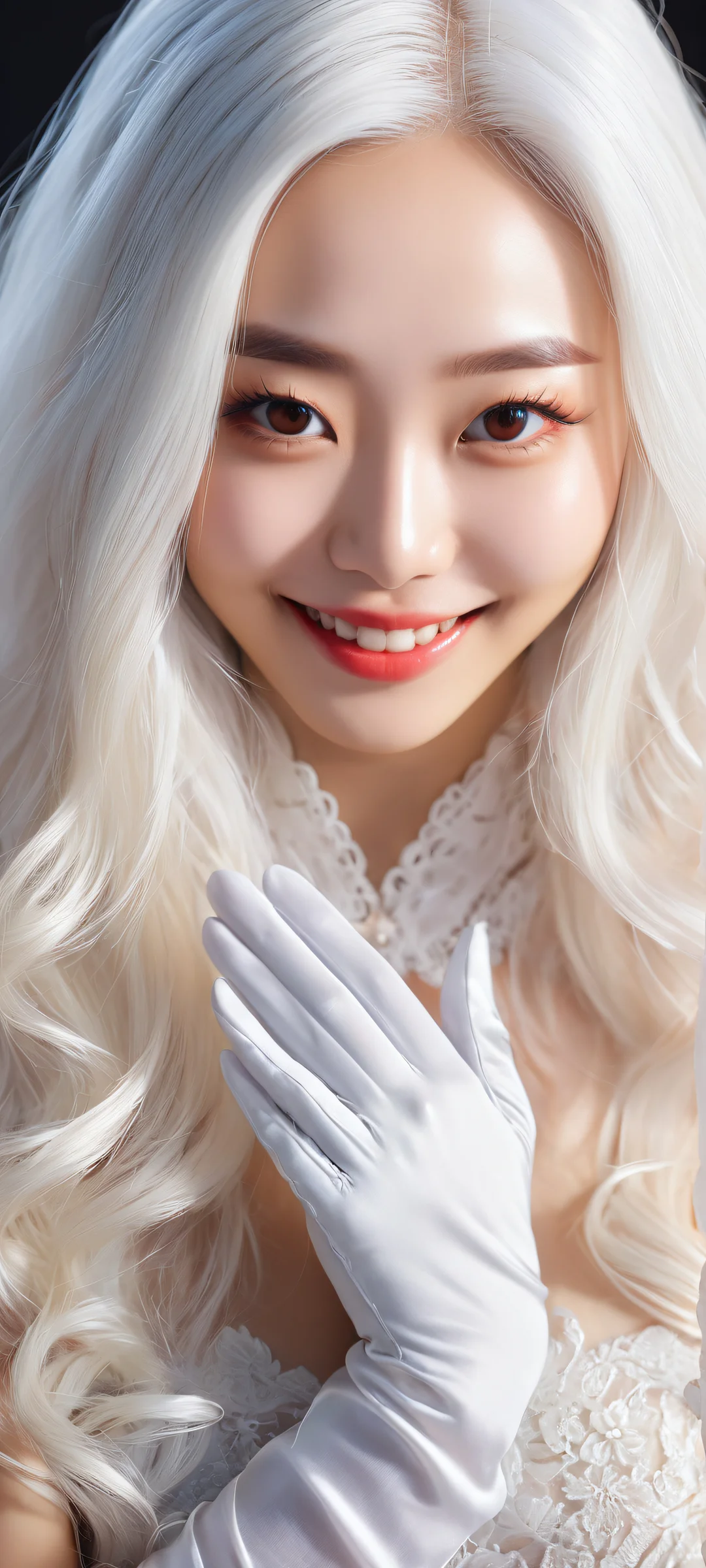 Ethereal Portrait of Ying Zhang QHD Phone Background Portrait of Ying Zhang with intricate details on iPhone/Android